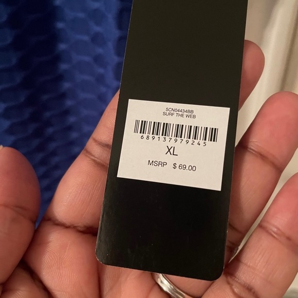 Bebe Womens blue dress size XL new - Picture 5 of 9